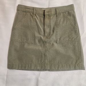 Lucky Brand army green  Khaki Mini Skirt Size 4/ 27 denim
